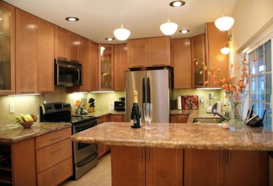 A spotless kitchen after professional cleaning